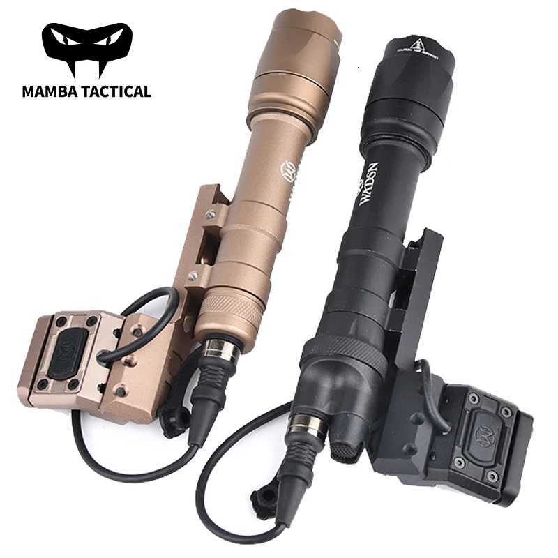 Airsoft M600 M600C M600B SF Surefir Flashlight 600 Lumens Metal LED Scout Light Hunting Weapon Lamp Fit 20mm Picatinny Rail W250722