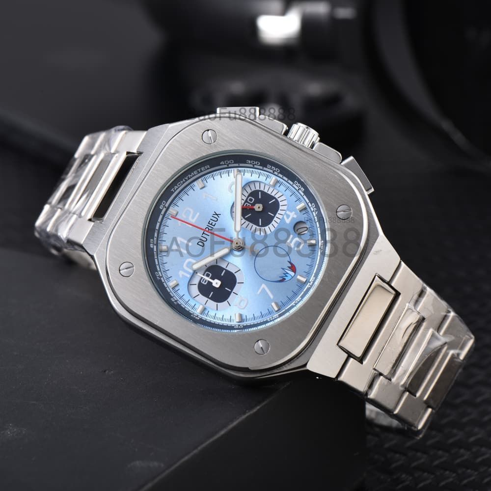 Luxury Watches for Men Sport Quartz Wristwatch Steel Strap New Arrival Square Dial Automatic Date Daily Waterproof Business Fashion Male Clocks for Gift Wholesale