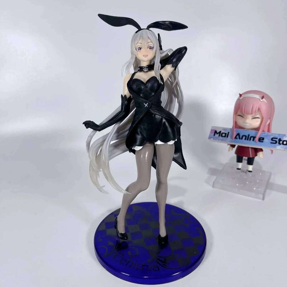 Re Zero Echidna Figure Sexy Bunny Kawaii Girls Action Figures ReZero Anime Figurines Collectible Dolls Model Fans Gifts