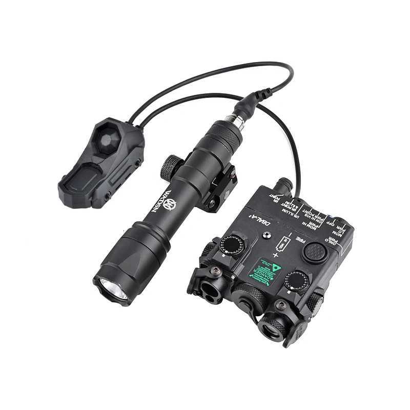 WADSN DBAL A2 Red Green Laser Flashlight M600 M600C Scout Light AXON Dual Function Pressure Switch Airsoft Hunting Weapon Gear W250722