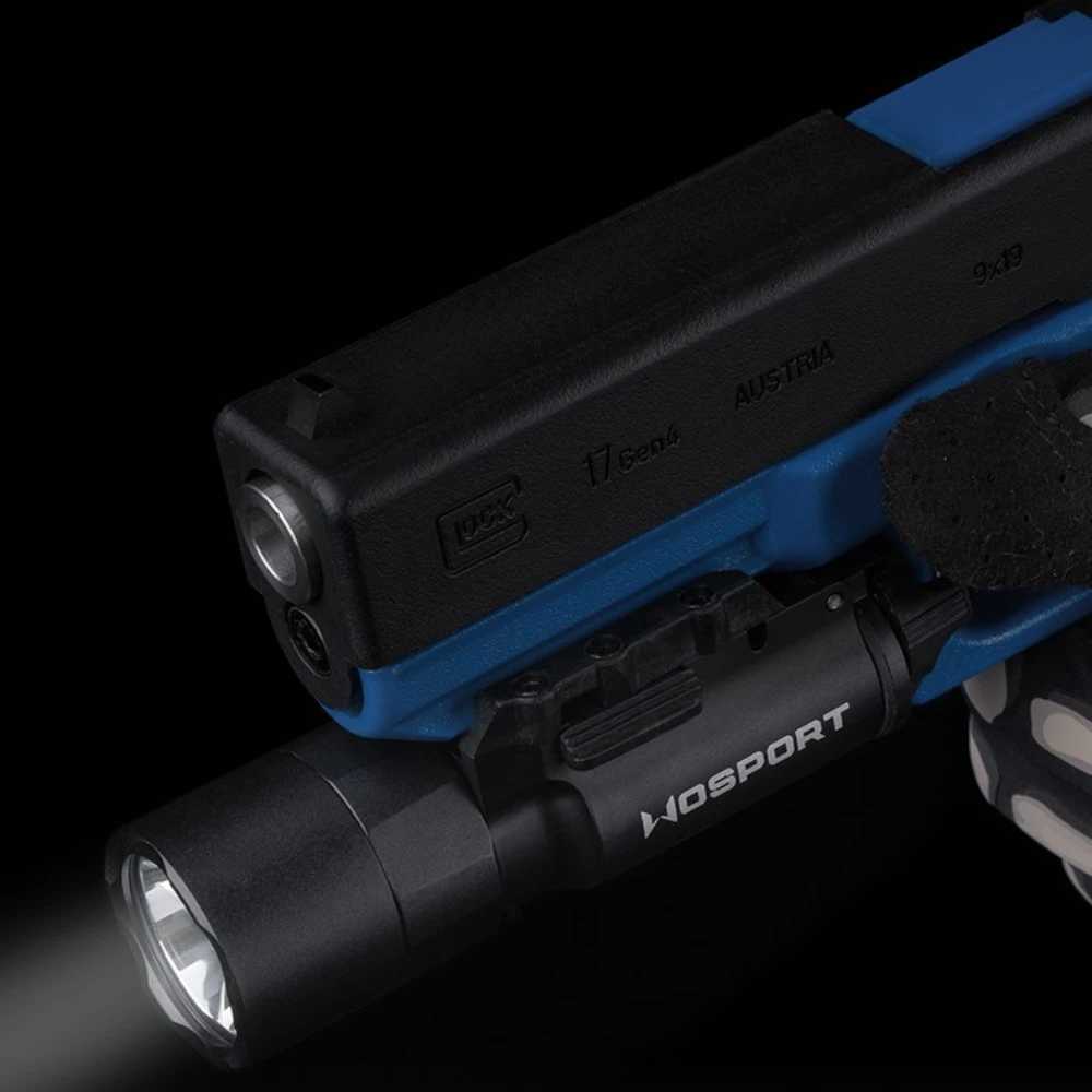 Tactical Flashlight for Pistol Light 800 Lumens SF Style X300U X300 Ultra X300U-A Airsoft Strobe Helmet Light fits 20mm Rail W250722