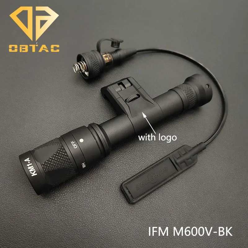 300V 600V Tactical Flashlight M600 M300 Lamp White LED Strobe Fits 20mm Rail Airsoft Hunting Rifle Weapon Scout Light W250722