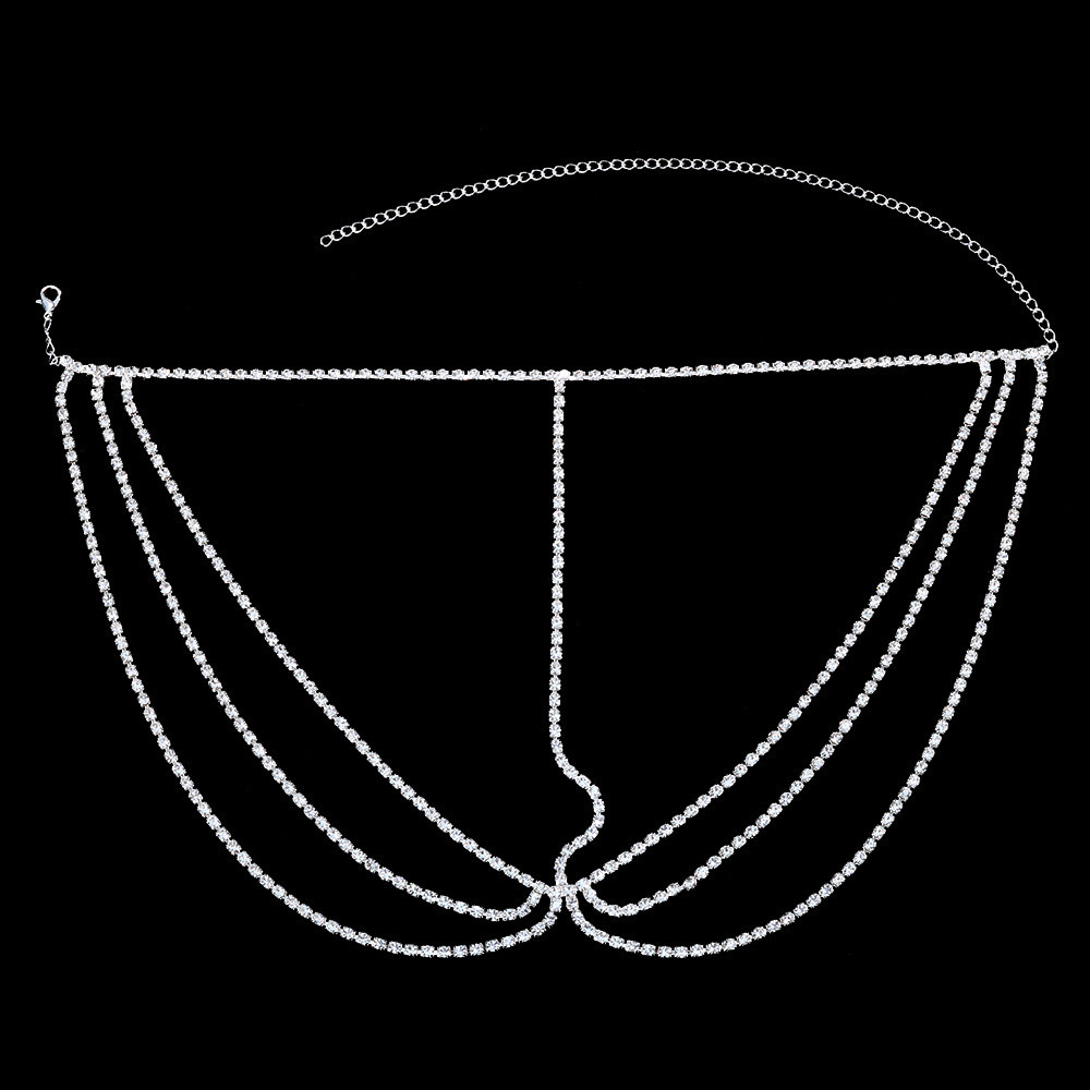 Multi layer Tassel Forehead Hair Chain VVS Moissanite Studded Shiny Ball Mask Exquisite Bride Wedding Hip Hop Accessory