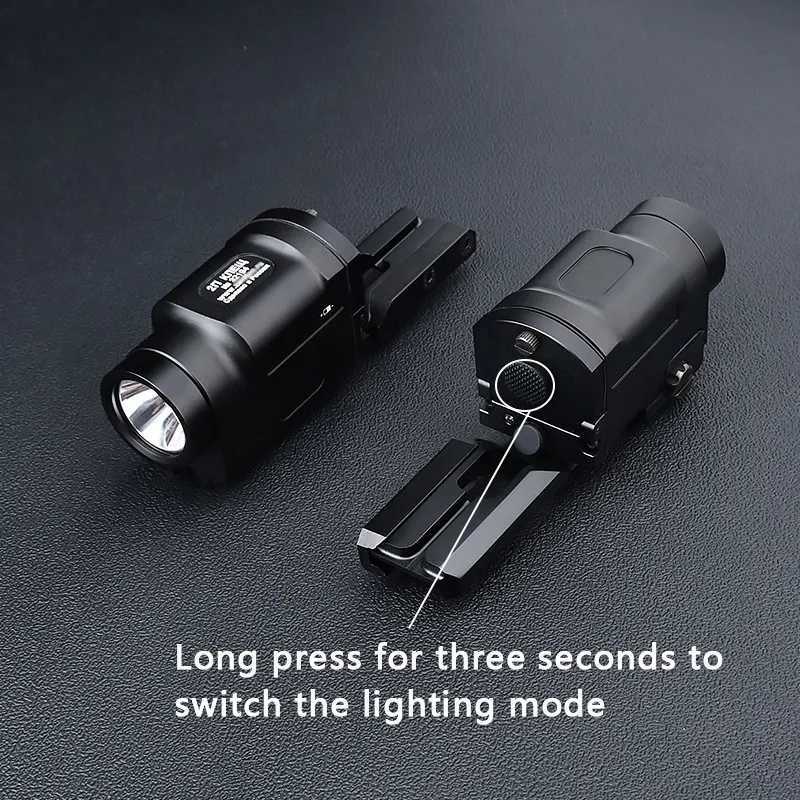 Zenitc K-2P Klesch 2P Ak-Sd Powerful Airsoft Strobe Flashlight Ar15 Rifle Weapon Gun Light Scout Torch Fit 20mm Picatinny Rail W250722