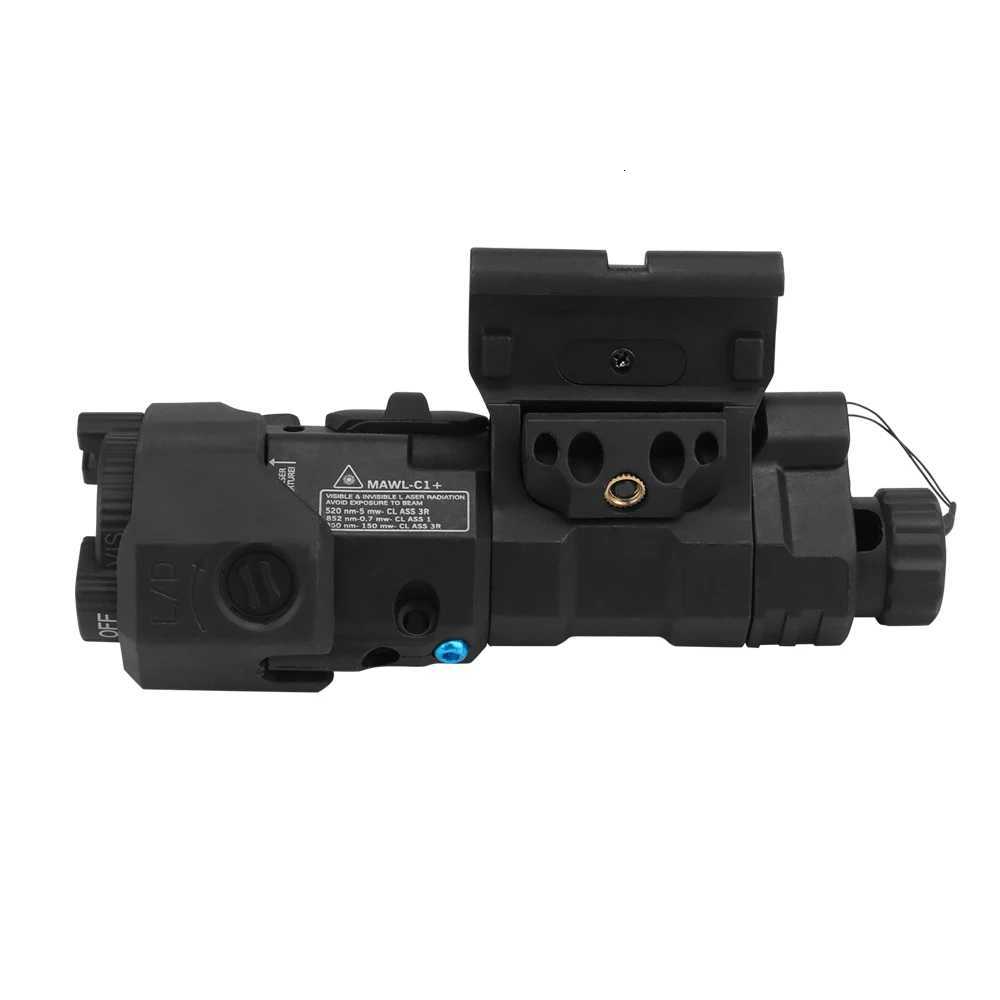 1 Red Green Laser Flashlight Weapon Light compatible with Picatinny Rail Left Right Interchangeable W250722