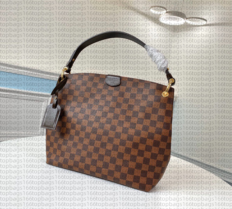 New GRACEFUL designer bag Genuine leather shopping bags clutch handbag luxury brand logo shoulder bag crossbody package wallet N44044