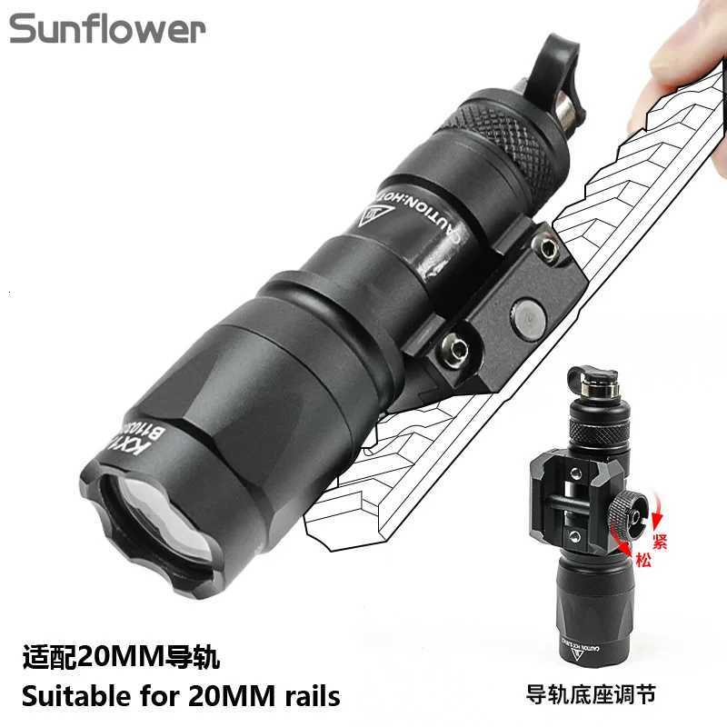 Tactical Gear SF X300U X300 M600 M600B M300 M300C Flashlight LED Torch AR15 Airsoft Hunting Weapon Scout Light Fits 20mm Rail W250722