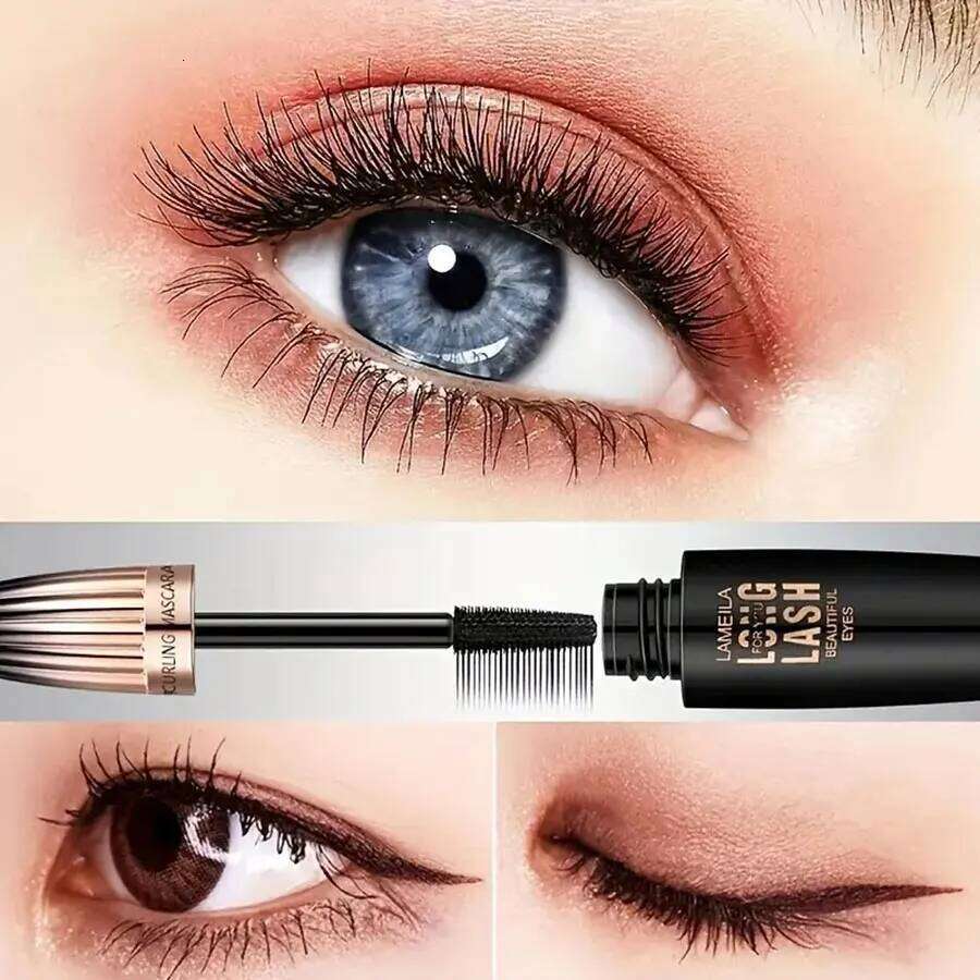 Waterproof 4D Mascara Thick Long Sdge-proof Plump Encrypted Long-lasting Curling Large Eye Makeup, Makeup Tools X250722