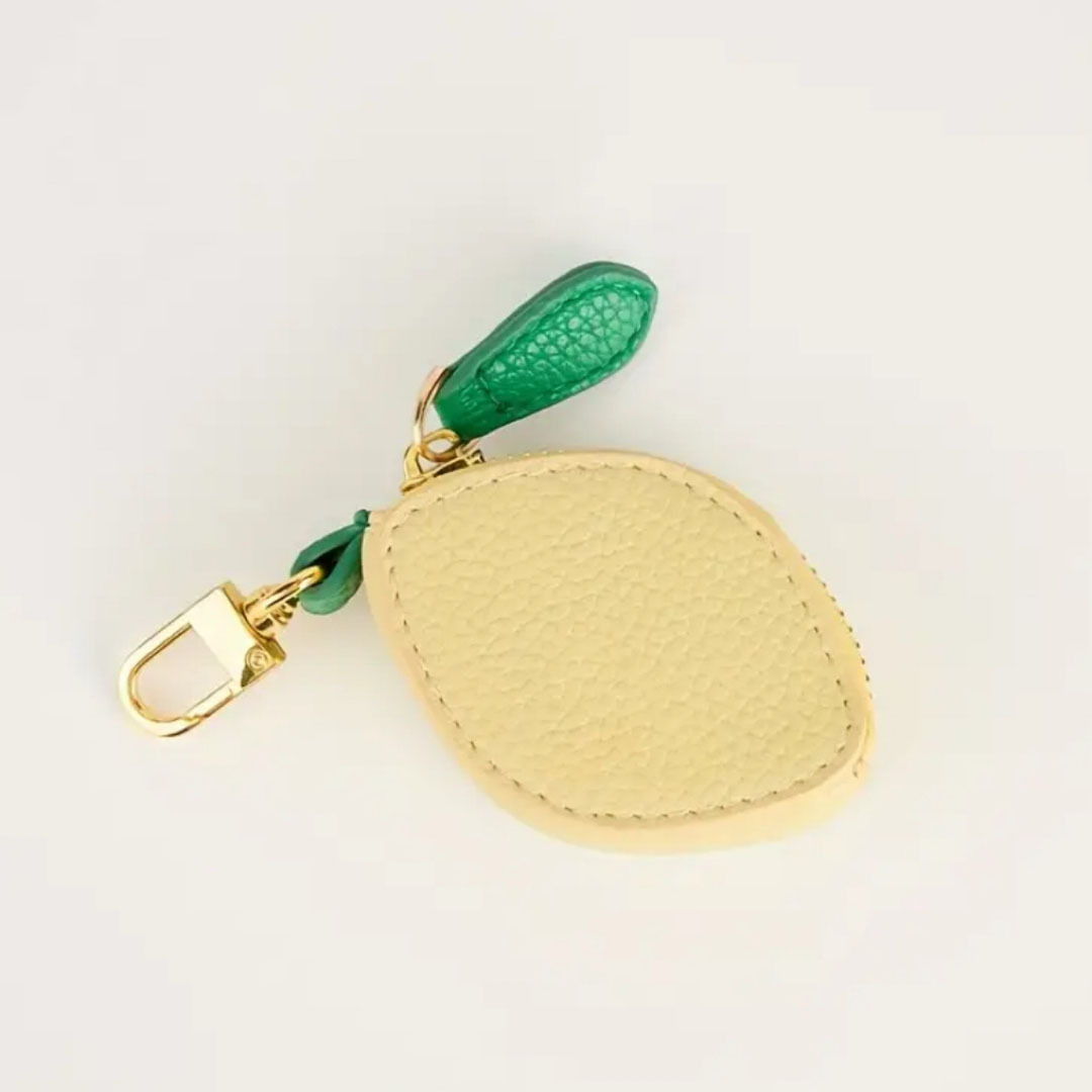 Coin Purses Change Bag Cute Fruit Shape Purse Keychain PU Leather Pendant Korean Style Wallet Earphone Female