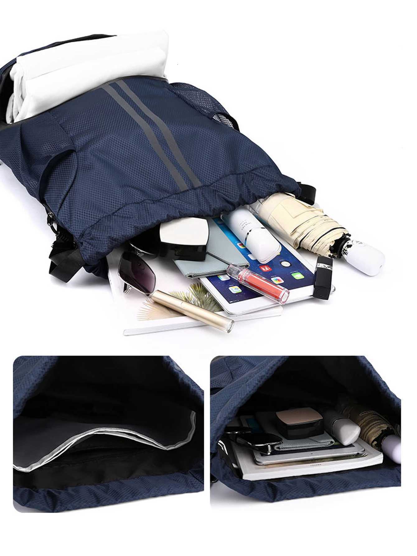 Basketball bag swimming bag dry wet separation womens storage bag sports backpack training and fitness drawstring backpack S250723