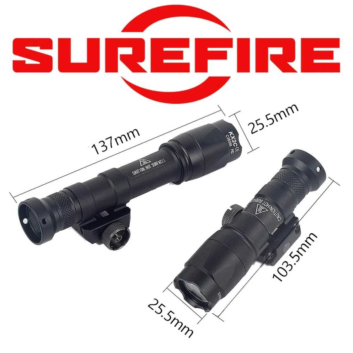 Airsoft Surefire M600C M600 M300 Tactical Scout Light AR15 Rifle Weapon Flashlight LED Hunting Spotlight SF M300A Gun Lamp W250722
