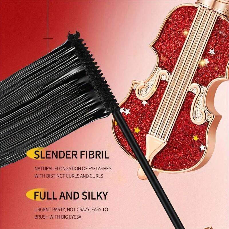 Violin Lengthening Curl Styling Mascara Waterproof Slim Long Curling Fine Brush Head Very Thin Lasting No Sdging Eye Makeup X250722