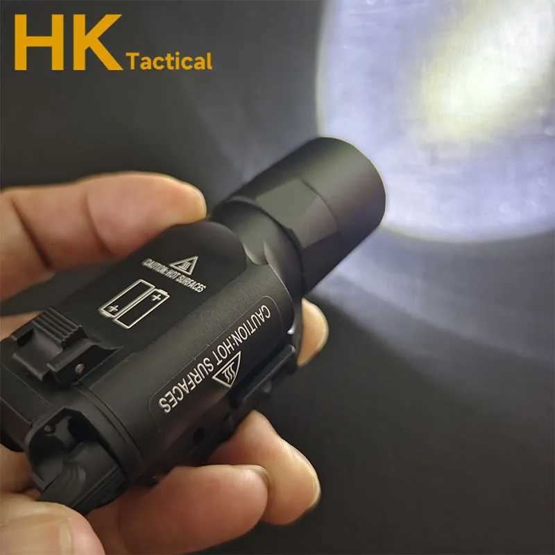 Tactical X300 Ultra Pistol Gun Scout Light X300U X400 Weapon Light Flashlight Torch Rifle Airsoft Flashlight Glock LED White Light W250722