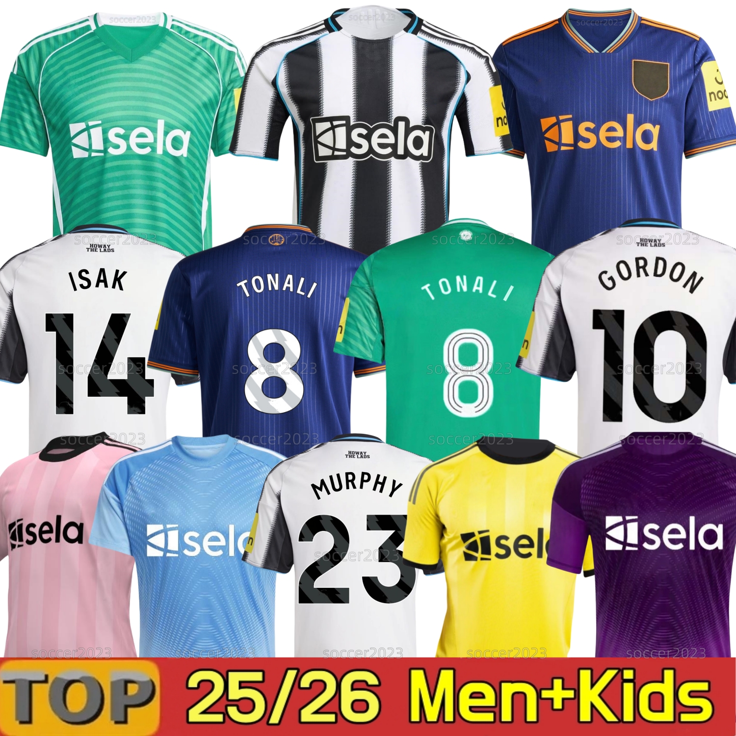 25 26 TONALI NEWCASTL E soccer jerseys ISAK Joelinton 24 2025 2026 BARNES BRUNO G. Gordon Football Shirt Home Away Third Botman men Kids WINNERS CARABAO CUP FINAL BURN