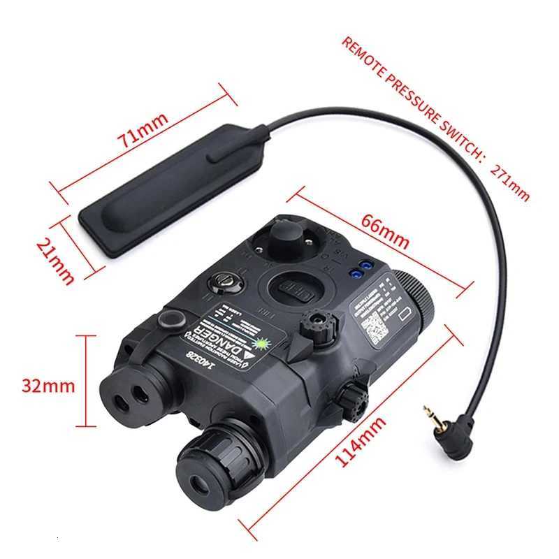 Tactical Airsoft PEQ-15 PEQ15 LA5C Red Dot Green Blue IR Fill Light Laser Indicator Scout Light LED Strobe Flashlight PEQ W250722