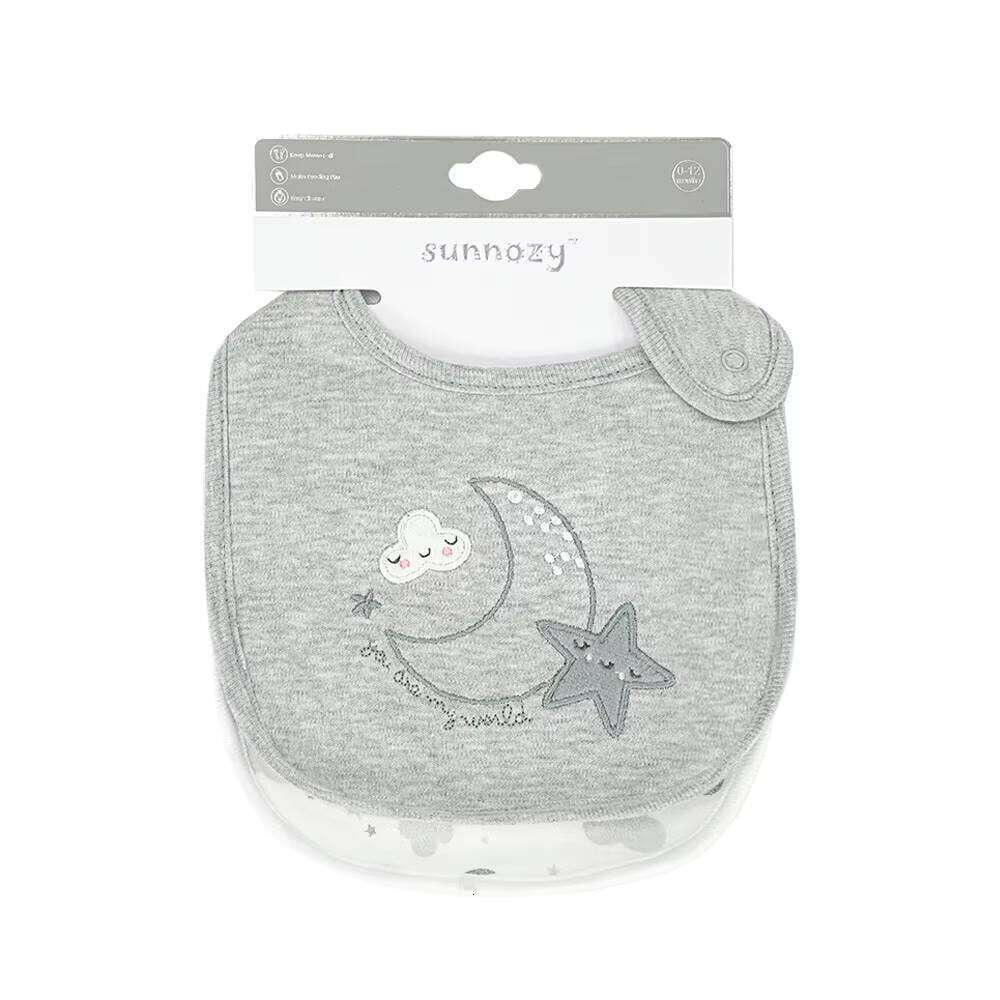 Adorable Jungle - Themed Baby Bibs - Soft Fabric with Double - Button Closure, Ideal for Newborns