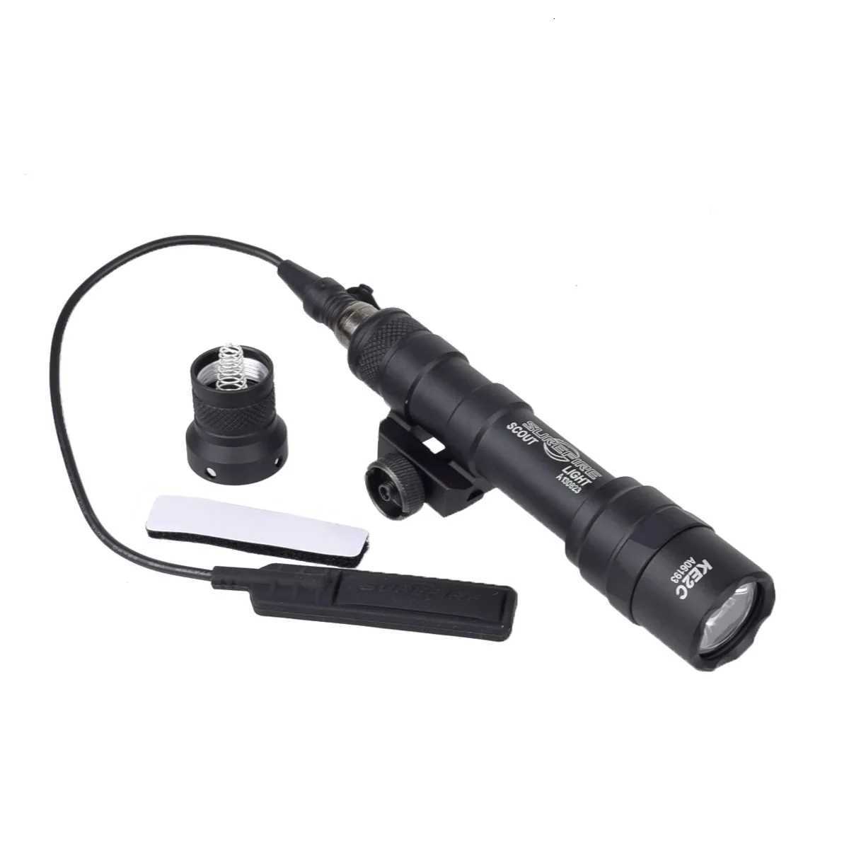 Tactical Surefire M600 M600C M600B Rifle Weapon Gun Scout LED Light Fit 20mm Rail Outdoor Hunting Airsoft Powerful Flashlight W250722