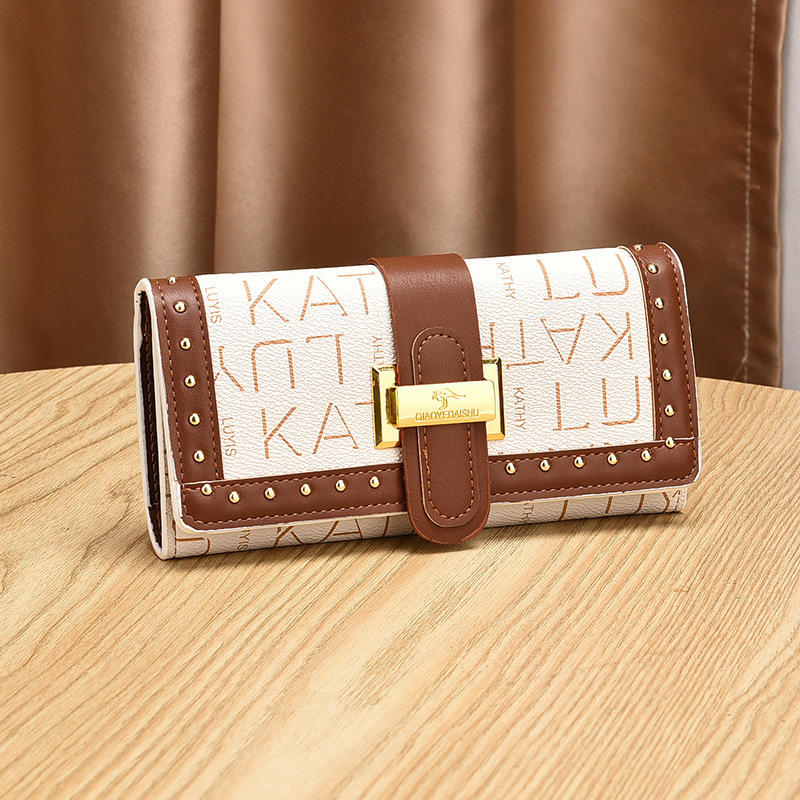 Free Shipping Designer Bag 2025 New Women's Wallet Multifunctional Retro Coin Wallet Long Letter Mobile Phone Bag For Women