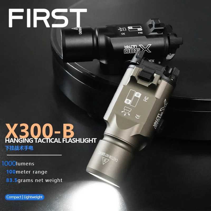 300 Tactics SF 300-B LED Hunting Scout Light 1000LM High-Power Flashlight Gloc Pistol Hanging Light For 20MM Rail W250722
