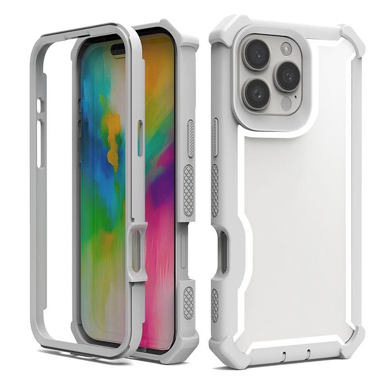 Four Corners Military Grade Heavy Duty Armor Rugged Clear Acrylic Case For iPhone 17 16 15 14 13 12 11 Pro Max Samsung S23 FE S24 Ultra S25 Edge A06 A