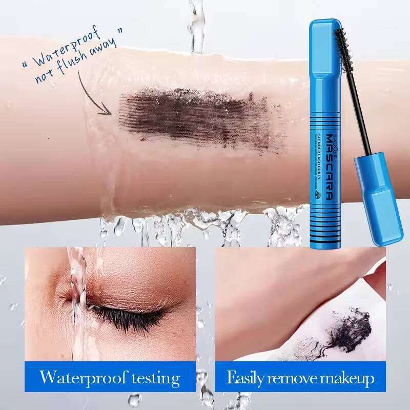 5D Lengthening Eyelashes Women's Make-Up Waterproof Black Silk Fibre Mascara Korean Cosmetics New X250722
