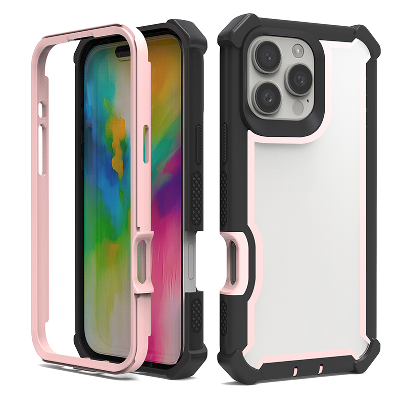 Four Corners Military Grade Heavy Duty Armor Rugged Clear Acrylic Case For iPhone 17 16 15 14 13 12 11 Pro Max Samsung S23 FE S24 Ultra S25 Edge A06 A
