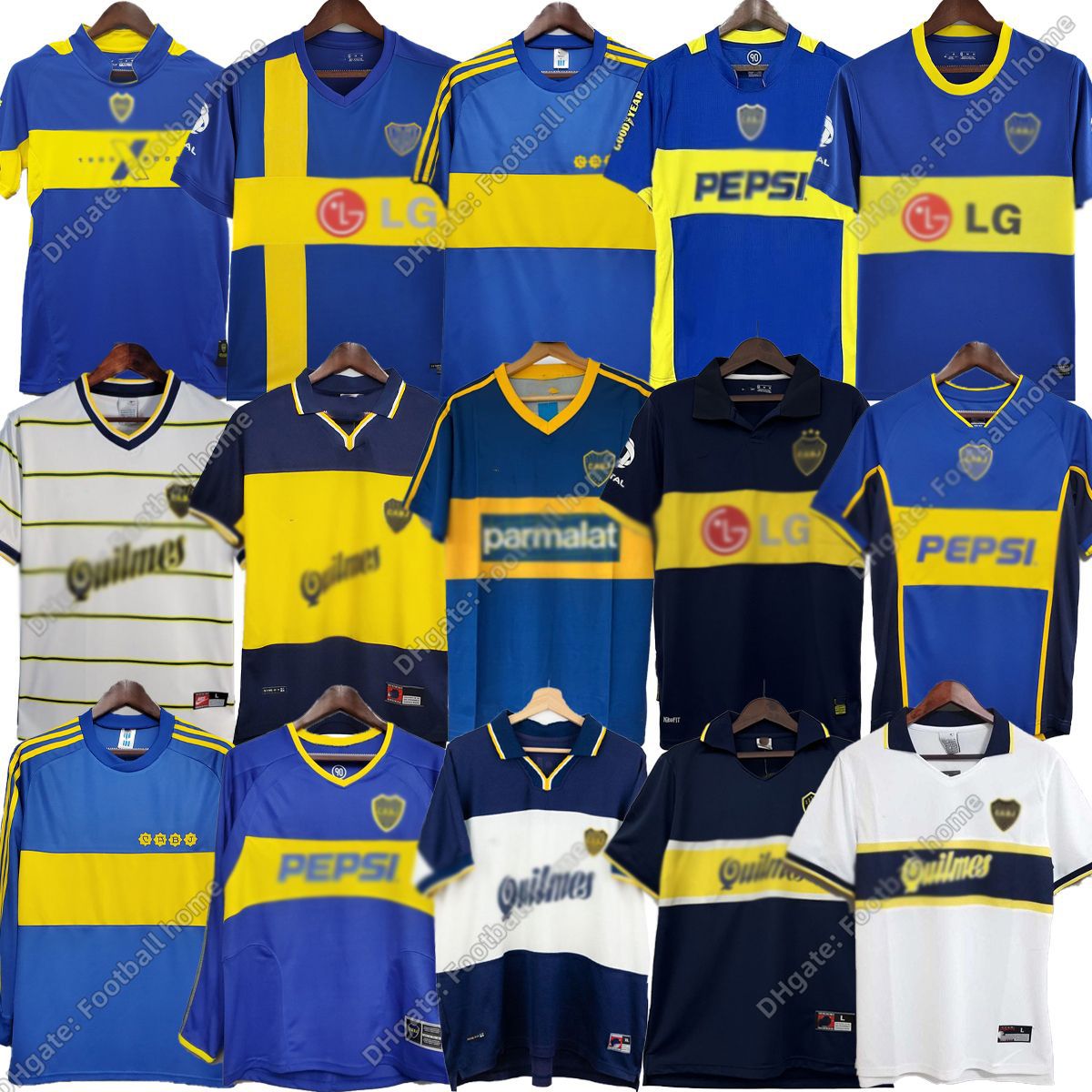 BOCA JUNIORS retro soccer jerseys 1981 1992 1994 1995 1996 1997 1998 1999 2000 2001 2002 2003 2004 2005 2006 vintage football shirts 81 82 94 95 96 97 98 05 06 09 10 19 2 21 22 8