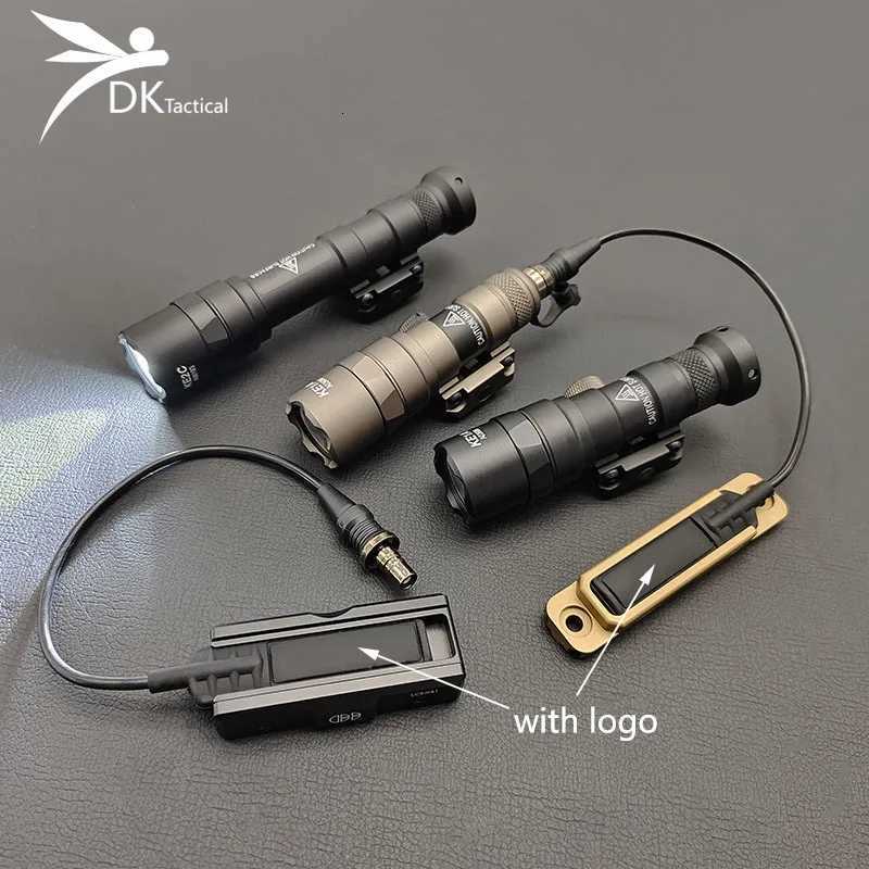 Sotac Tactical SF M300 M600 M600B Flashlight Airsoft Weapon Light With CNC Pocket Panel Slot Fits MLOK 20MM Rail Scout Light Set W250722