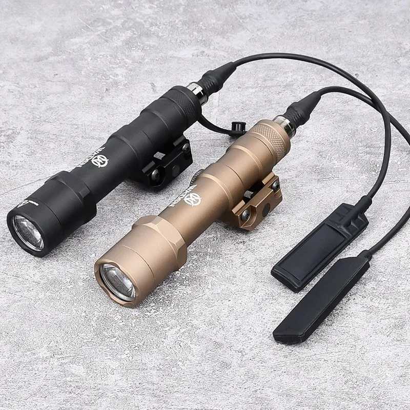 Vadsn Airsoft M600 M600B Tactical Powerful Flashlight LED Hunting Weapon Scout Light Fit 20mm Pcatinny Rail Rifle Accessories W250722