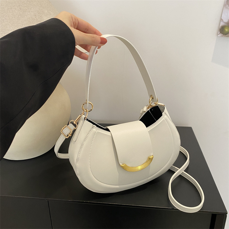 Summer new women's crossbody bag fashion new niche bag summer women's retro single shoulder armpit bag new women's single shoulder bag 