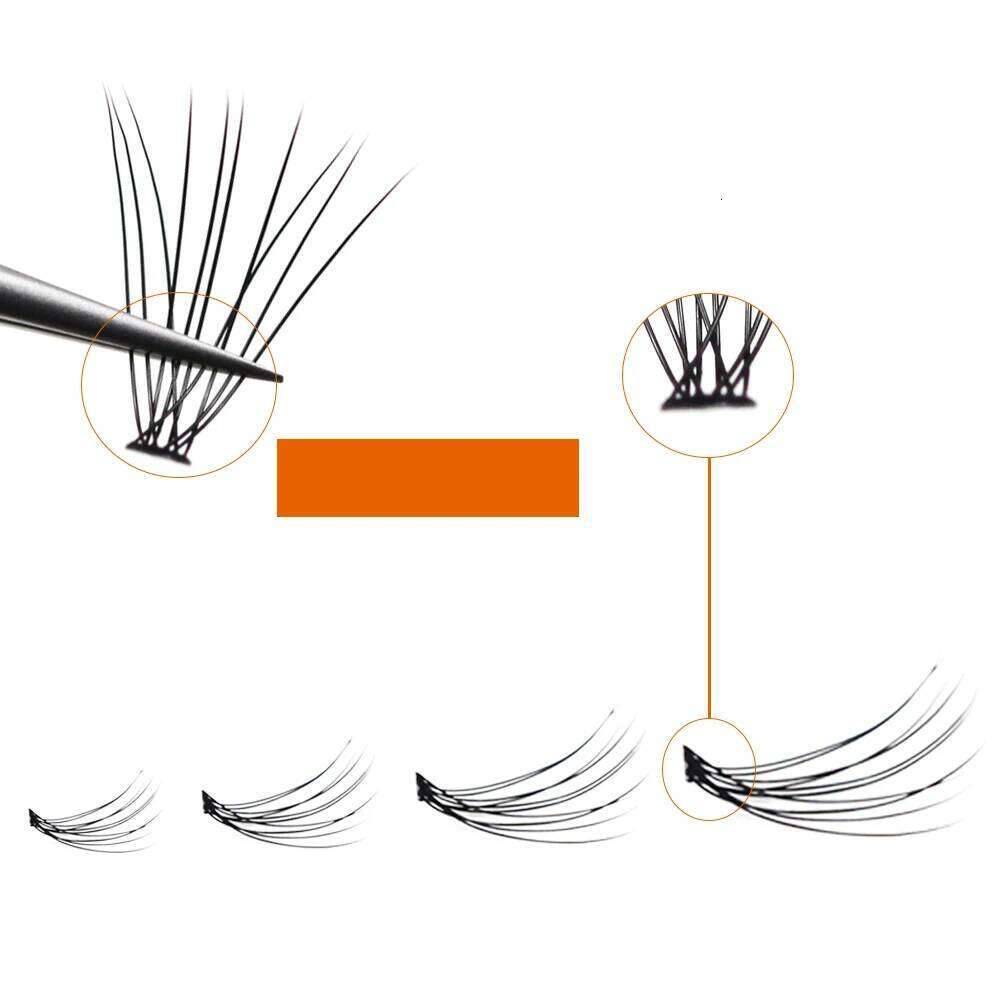 World 10D Eyelash Extensions Mink Black Fake False Eyelashes Curl Natural Eye Grafting Individual Lashes X250723
