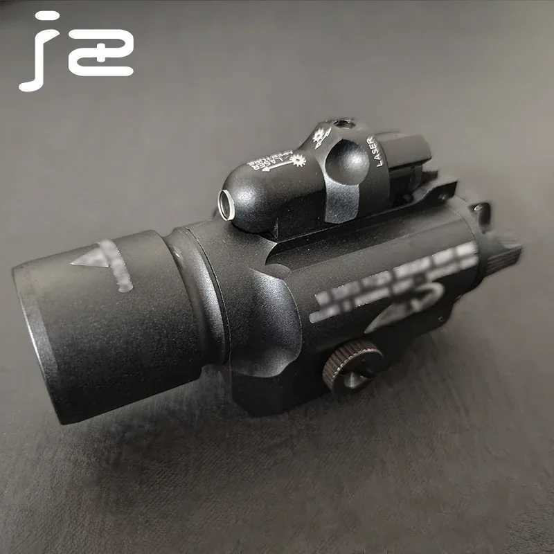 Tactical SF X400 X400U Ultra Flashlight Red Laser LED White Light for Hanging Hunting Weapon Light Fits 20mm Rail Glock G17 G18 W250722