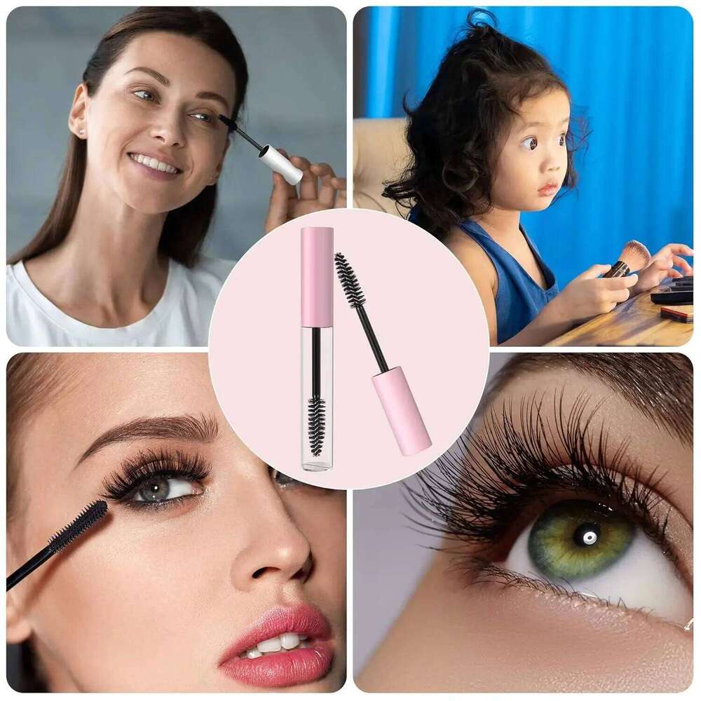5PCS Refillable Empty Eyelash Mascara Cream Tube with Brush Durable Plastic for DIY Cosmetic Sample Size Container mascara bottles em