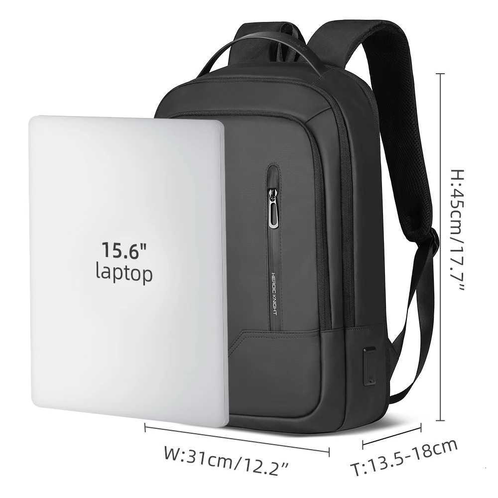 Heroic Knight Slim Man Laptop Backpack Waterproof School Bag With USB Charging For Boys Teenagers Luxury Backpack Men On Work S250723