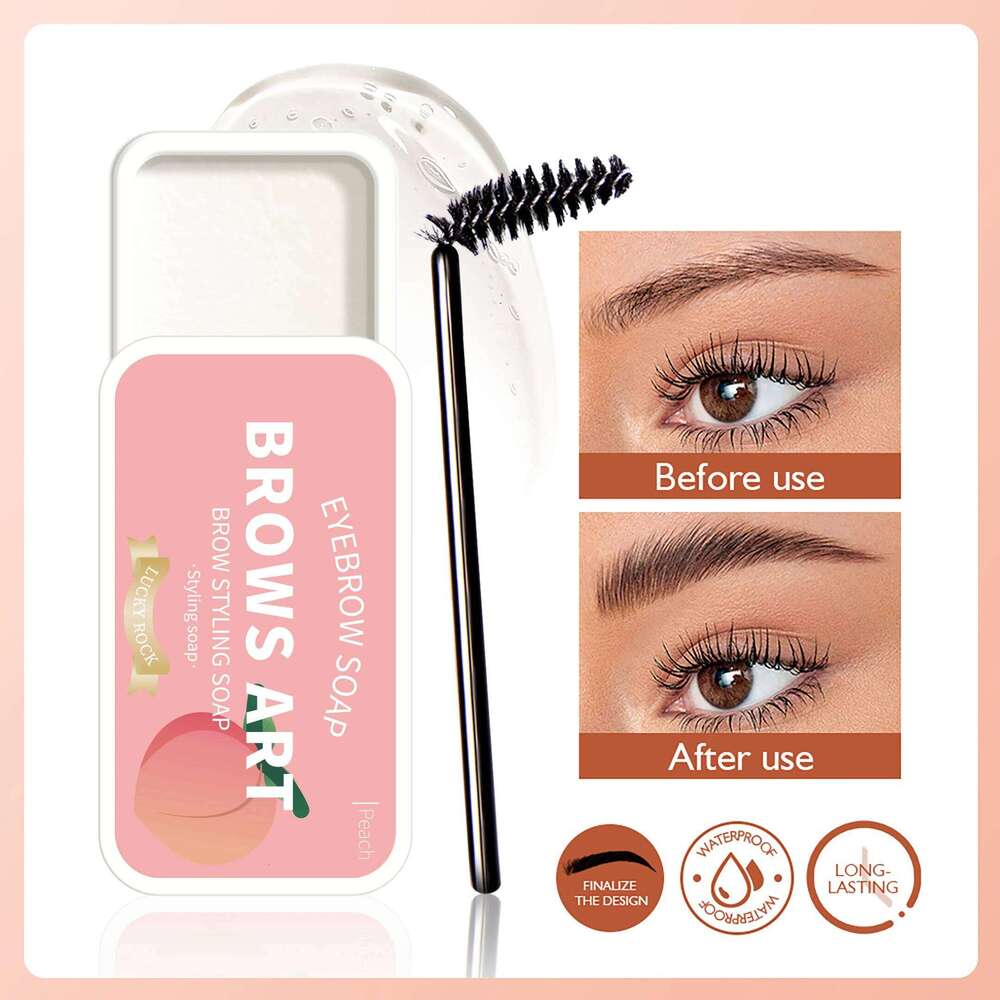 4-color wax, gel, waterproof, natural, long-lasting, transparent soap, eyebrow styling cream X250722