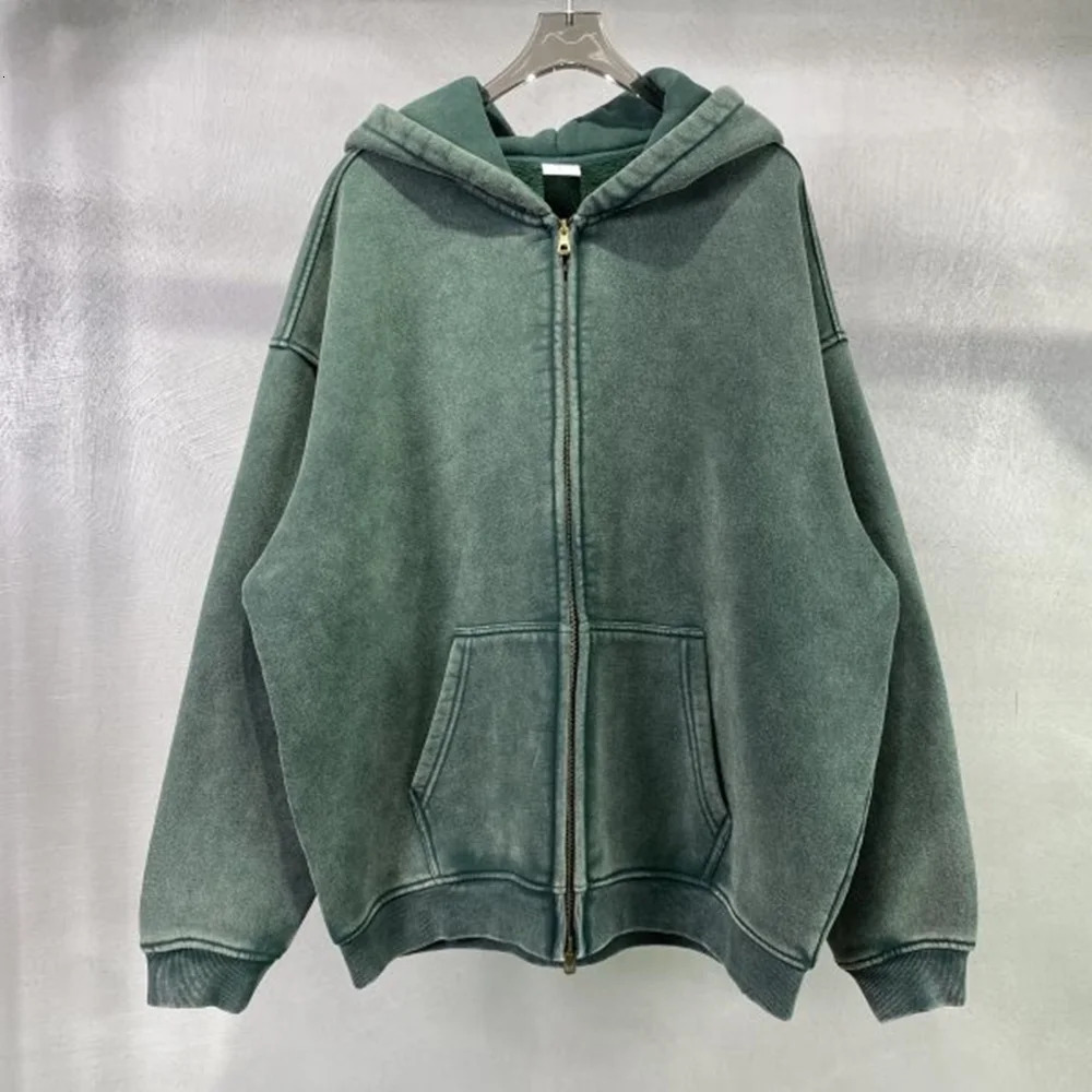 MAQVOB High Quality Apparel Street Wear Wholesale Euro US Size Spring Autum Full Up Zipper Washed Batik Dye Hoodie 250714