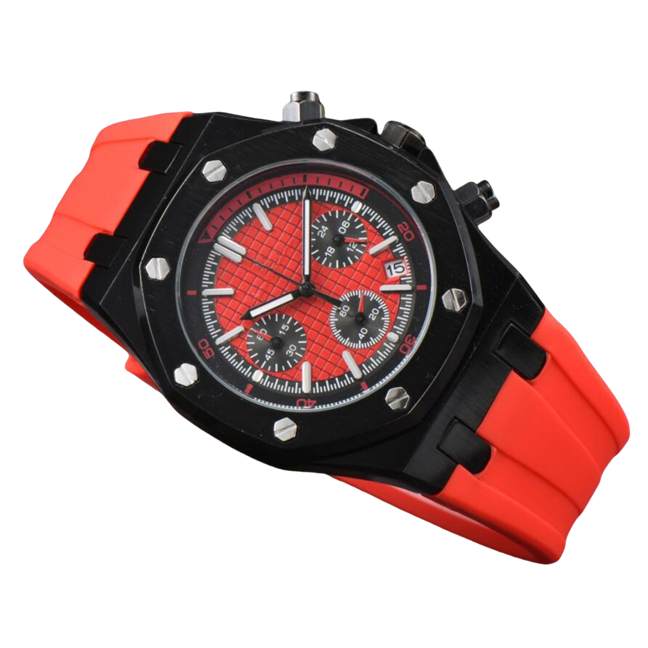 New APity ROYALity OAKity Fashion watch Mens Automatic Quartz Movement High Quality Wristwatches Hour Hand Display Metal Strap Simple Luxury Popular Watches #2567
