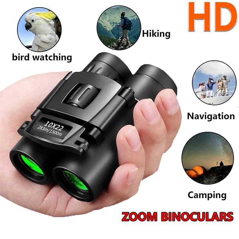 10x22 dragon tendon outdoor camping HD long-range binoculars small portable binoculars viewing fishing hiking equipment S250722