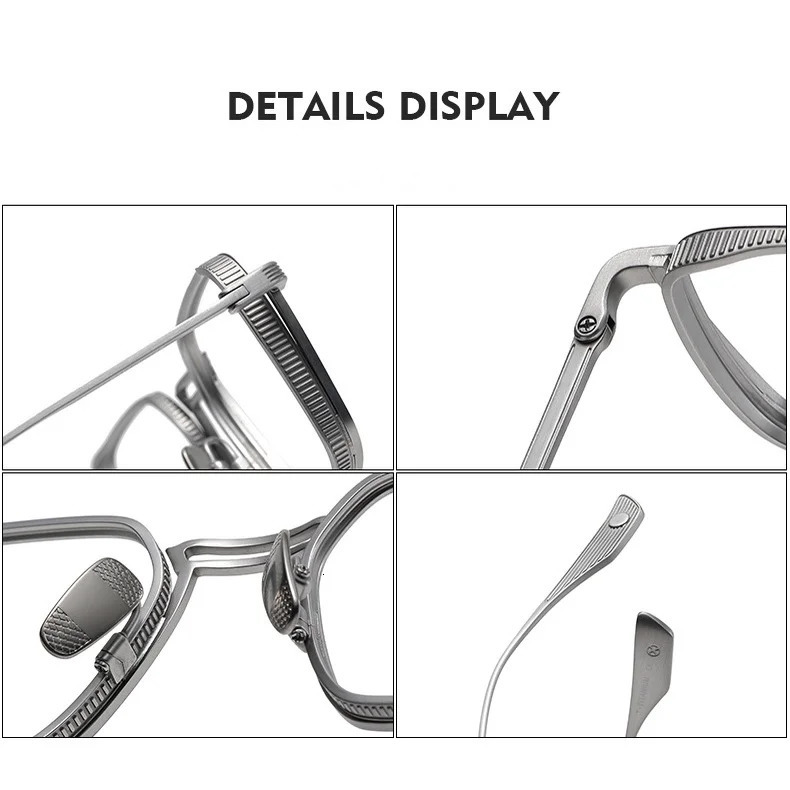 Japanese Motorcycle Square Pure Frame Ultra-Light eyeglasses for Male and woman LINDSTRUM DTX125 250626