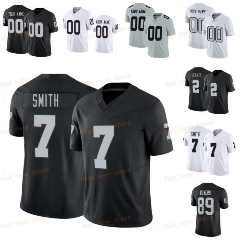 Ashton Jeanty Brock Bowers Maxx Crosby Football Jersey Geno Smith Jack Bech Charles Woodson Mellott Raheem Mostert Powers-Johnson Bo Jackson