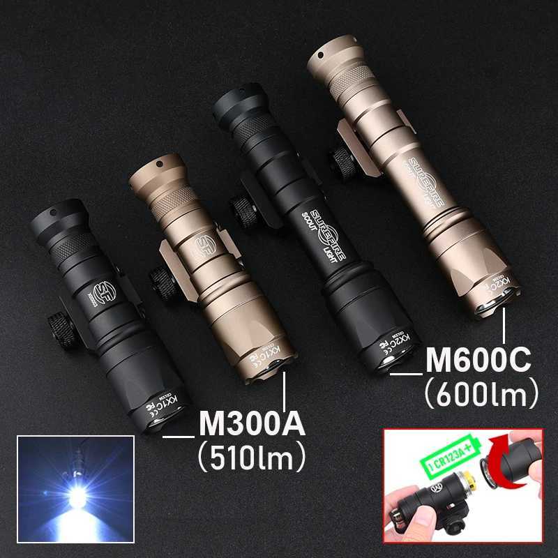 Vadsn Surefire M300A M600C SF M300 M600 Tactical Flashlight Airsoft Weapon Scout Hunting LED Light Lanterna Torch Fit 20mm Rail W250722