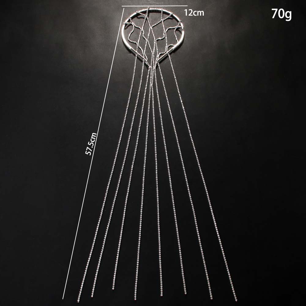 Hot Selling High Quality Mesh Tassel Headpiece Bridal Accessory Versatile Multi layer Hair Accessory Chain Hip Hop