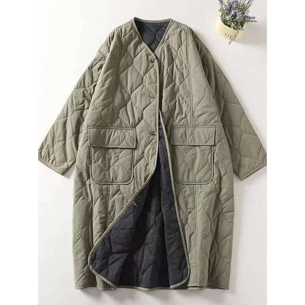 hoodie Oversized Women Parkas New Collarless Long Sleeve Single-breasted Ladies Winter Coat Casual Thick Warm Outerwear Overcoat jacket