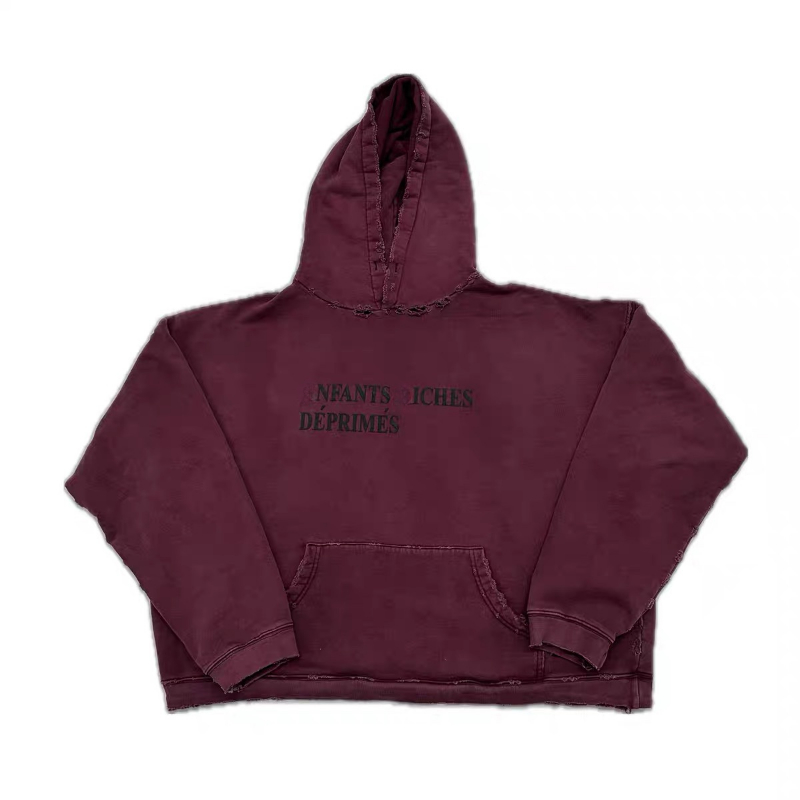Men's Plus Size Hoodies & Sweatshirts Black Wine Red