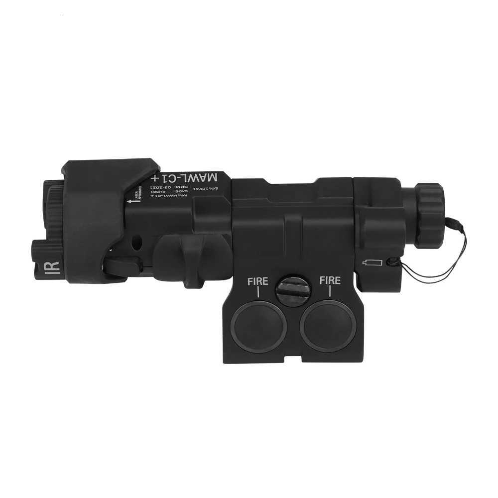 1 Red Green Laser Flashlight Weapon Light compatible with Picatinny Rail Left Right Interchangeable W250722