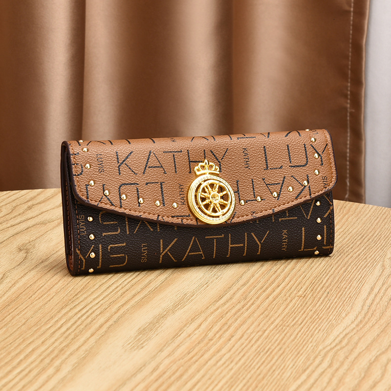 Free Shipping Designer Bag 2025 New Women's Wallet Multifunctional Retro Coin Wallet Long Letter Mobile Phone Bag For Women