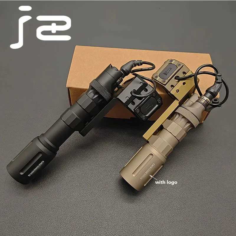 SOTAC Metal Light V2 Flashlight 1300 LM Tactical Hunting LED Flashlight Scout Light Modbutton Pressure Switch Fits 20MM Rail W250722