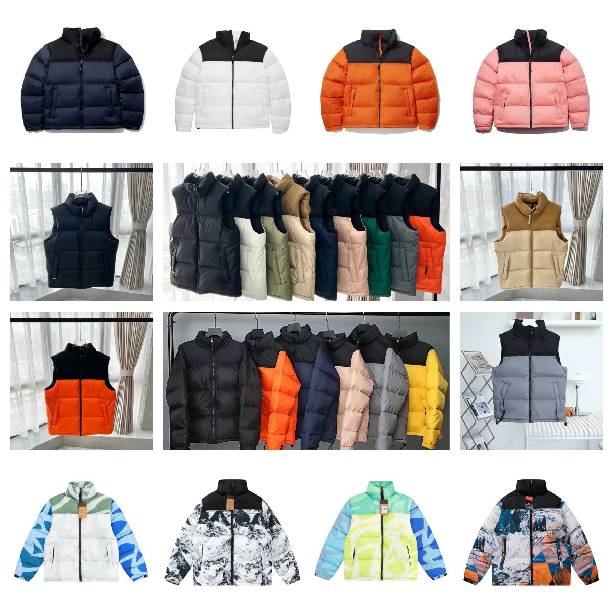 winter jacket puffer jacket top long sleeve no sleeve down jacket designer jacket for man and woman windproof puffy coat parka down puffer jackets outerwear