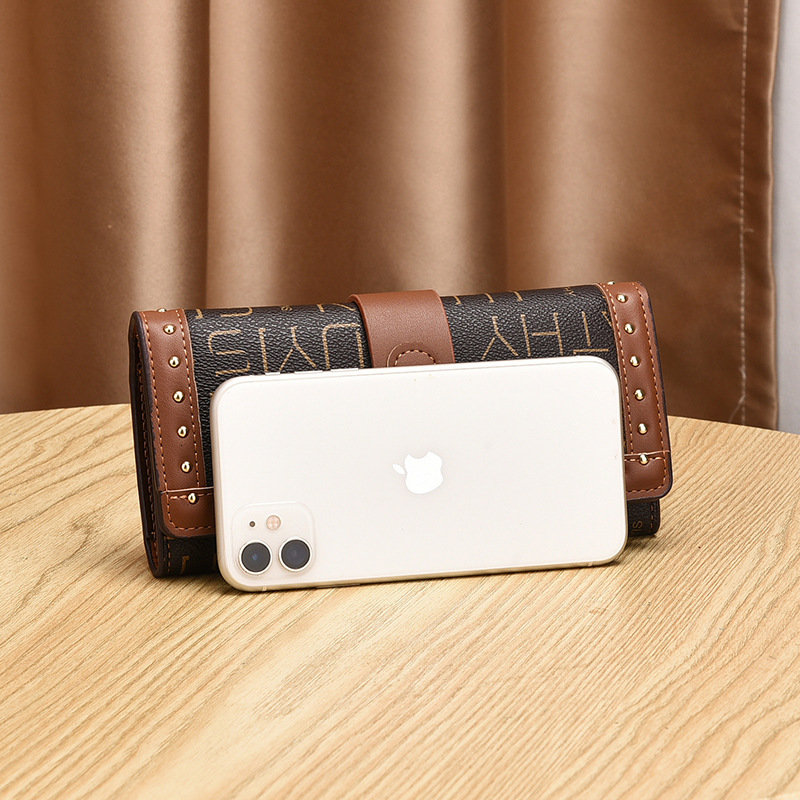 Free Shipping Designer Bag 2025 New Women's Wallet Multifunctional Retro Coin Wallet Long Letter Mobile Phone Bag For Women