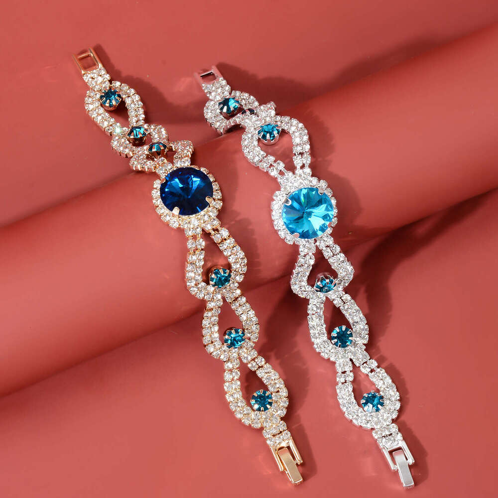 Trendy Jewelry Full Dia Glass Exaggerated Bracelet Evening Dress Versatile Accessory